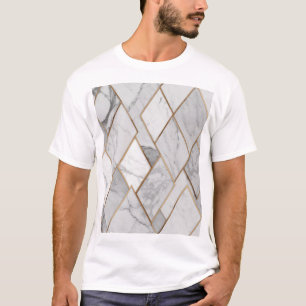 T-shirt Marbre Avec Motifs géométriques