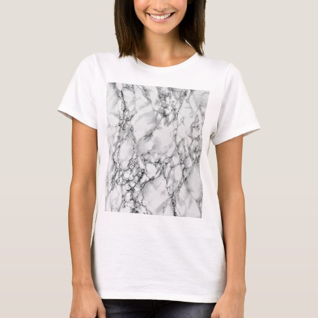 T-shirt Marbre blanc (Devant)