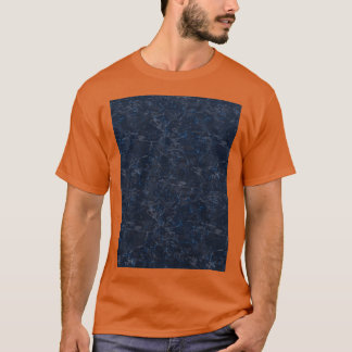 T-shirt Marbre bleu foncé