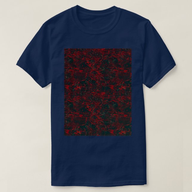 T-shirt Marbre vert rouge (Design devant)
