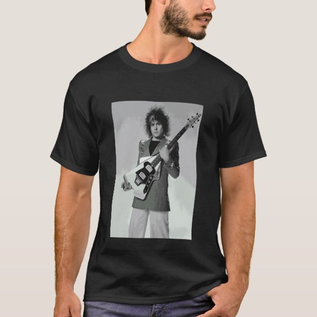 T-shirt Marc Bolan T Rex Frontman Photo de studio 1976 (Devant)