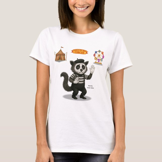 T-shirt Marcel, civet mime (Devant)