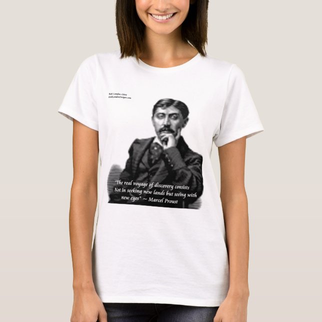 T-shirt Marcel Proust & Célèbre Citation (Devant)