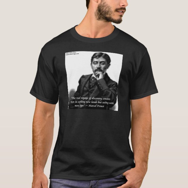T-shirt Marcel Proust & Citation célèbre (Devant)