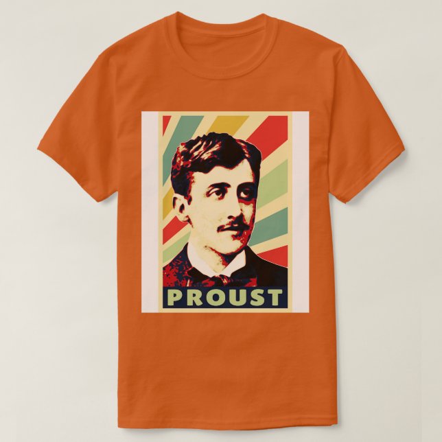 T-shirt Marcel Proust Couleurs Vintages (Design devant)