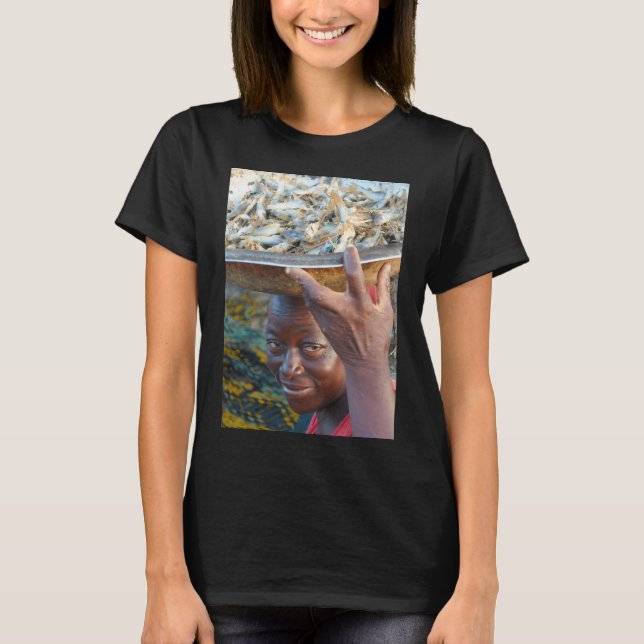 T-shirt marchand de poisson de Saint-Louis, Sénégal (Devant)