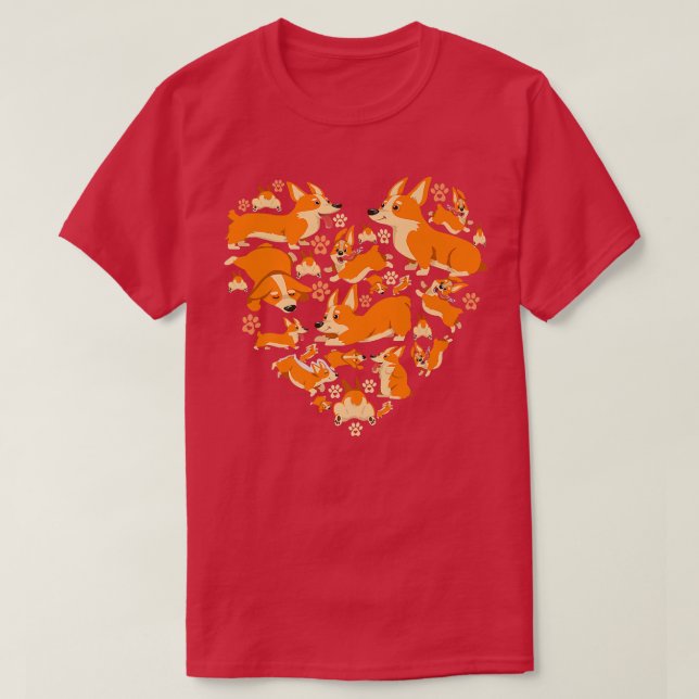 T-shirt Marchandise Corgi pour amateurs de chiens de compa (Design devant)