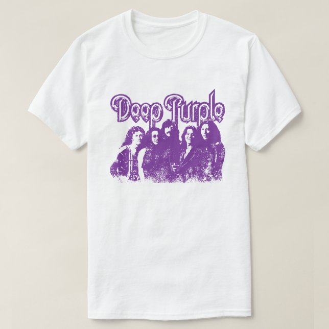 T-SHIRT MARCHANDISES DE DEEP PURPLE PORTRAIT (Design devant)