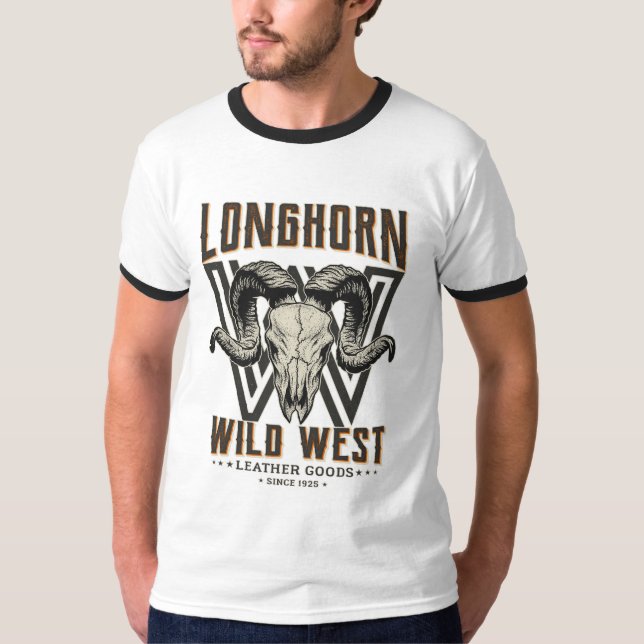 T-shirt Marchandises en cuir sauvage (Devant)