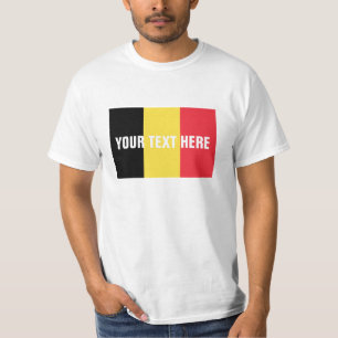T-shirt Marchandises faites sur commande belges des