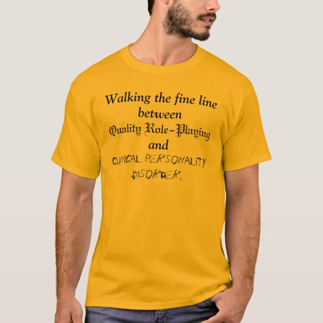 T-shirt Marchant la ligne fine (Devant)