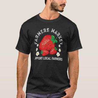 T-shirt Marché Agricole Jardin Fraise Farmers Délicieux Fr