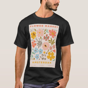T-shirt Marché aux fleurs Amsterdam