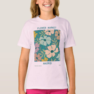T-shirt Marché aux fleurs Madrid Imprimer