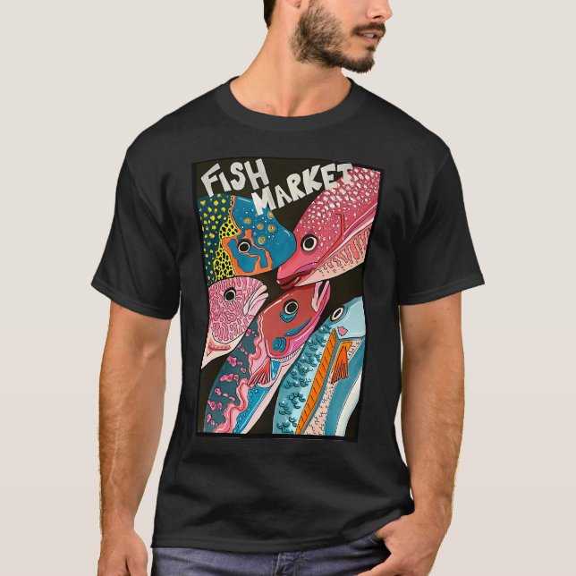 T-shirt Marché aux poissons 2ème partie (Devant)