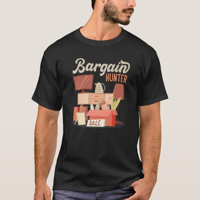 T-shirt Marché aux puces du chasseur de nargenture Éthrift (Devant)