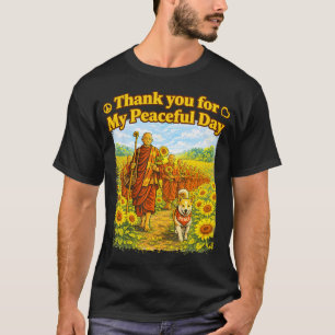 T-shirt Marche aux Tournesols pour la Paix avec les Moines