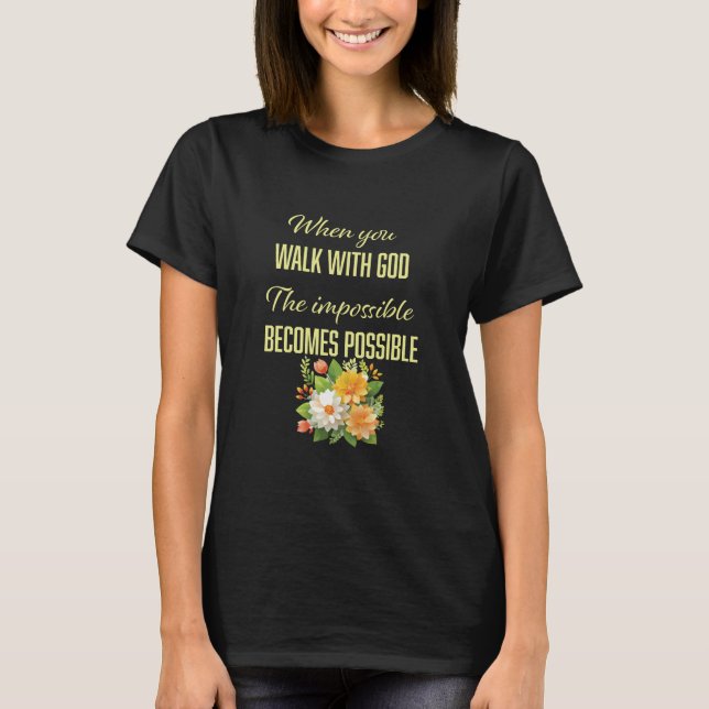 T-shirt Marche Avec Dieu - Christian (Devant)