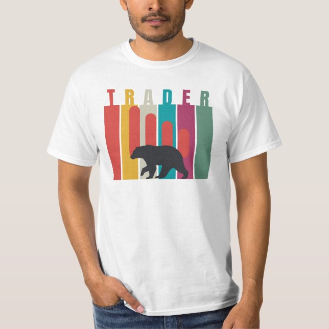 T-shirt Marché baissier | Trader | Design simple (Devant)