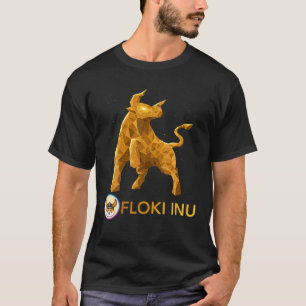 T-shirt Marché Bull Floki Inu Pièce À La Lune Crypto Toke