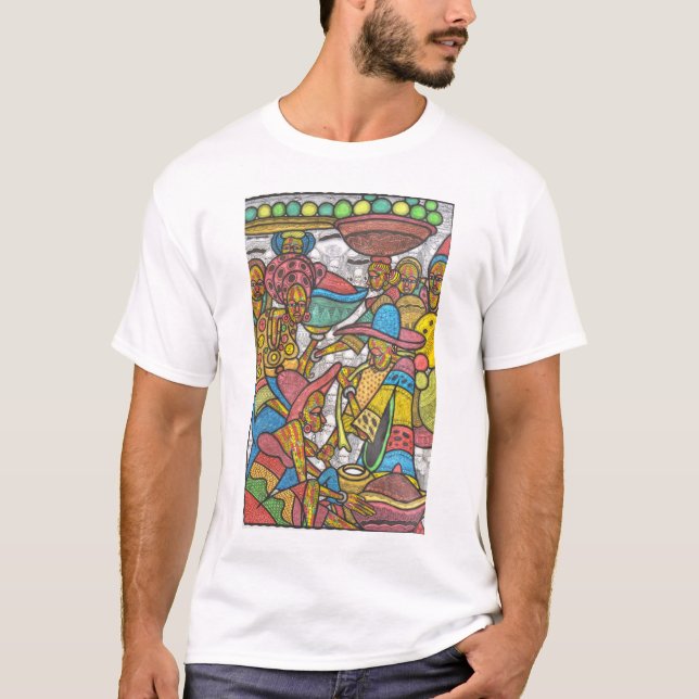 T-shirt Marché de calebasse (Devant)