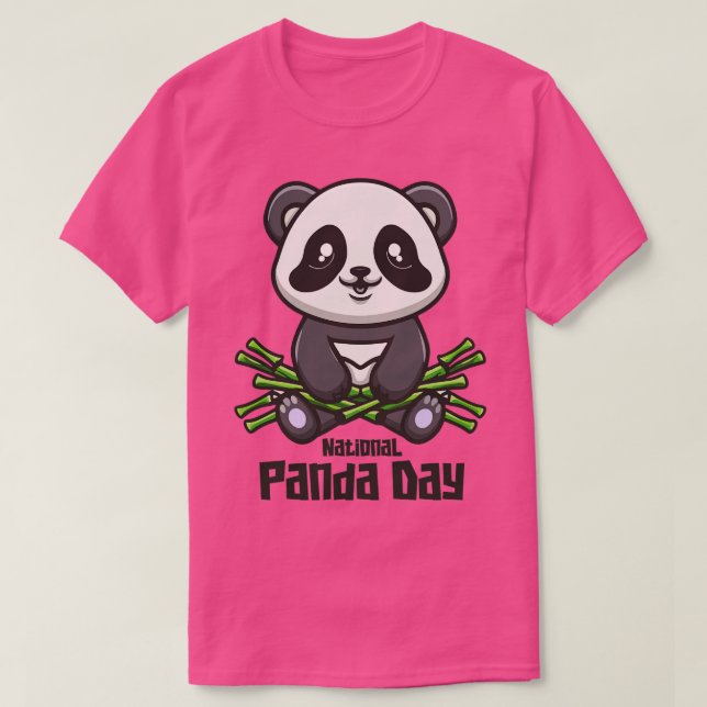 T-shirt Marche de la fête nationale du Panda (Design devant)
