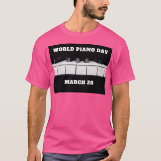 T-shirt Marche de la Journée mondiale du piano