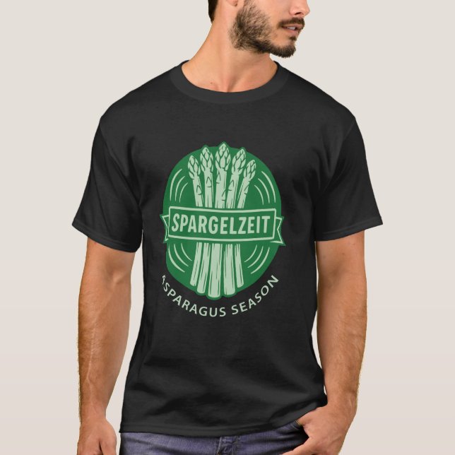 T-shirt Marché de légumes frais de saison Asperges (Devant)