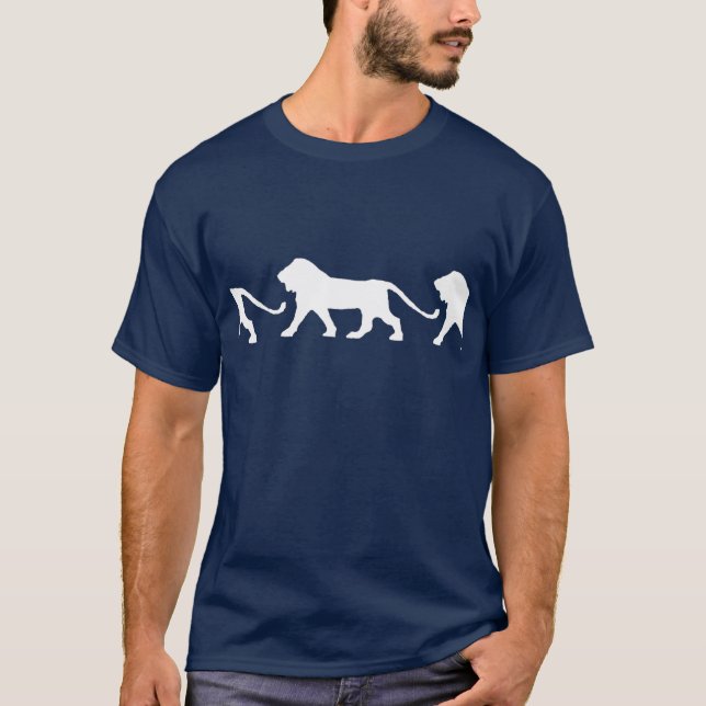 T-shirt Marche de lions (Devant)