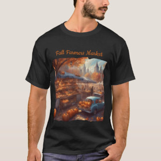 T-shirt Marché de producteurs d'automne Stand de citrouill