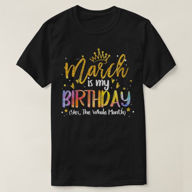 T-shirt Marche Des Femmes Est Mon Anniversaire Oui Tout Le (Design devant)