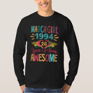 T-shirt Marche des femmes Vêtements de filles 1994 28 ans