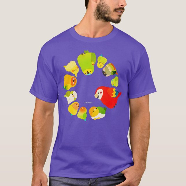 T-shirt Marche des perroquets de fruits (Devant)