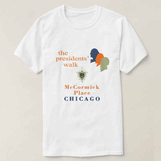 T-shirt marche des présidents, McCormick Place, Chicago, I (Design devant)
