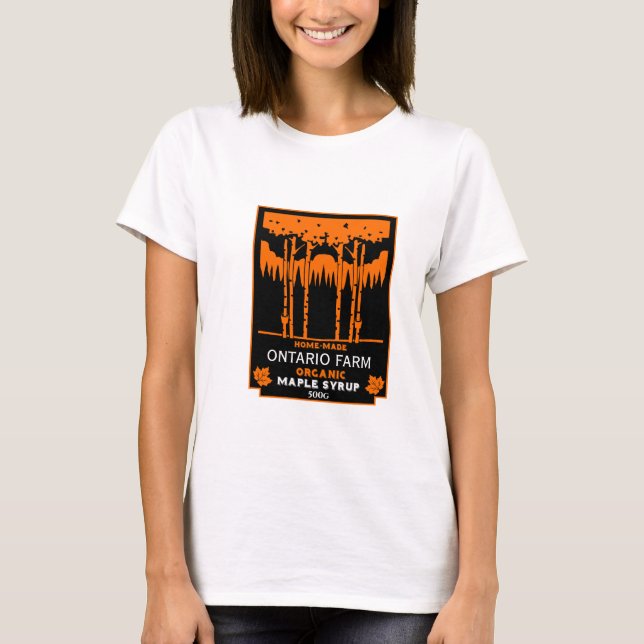 T-shirt Marché des producteurs de sirop d'érable (Devant)