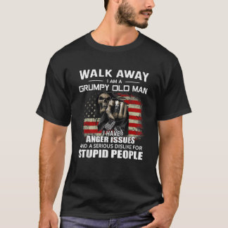 T-shirt Marche Du Crâne Je Suis Un Vieux Homme Grincheux J