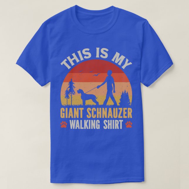 T-shirt Marche du géant Schnauzer (Design devant)