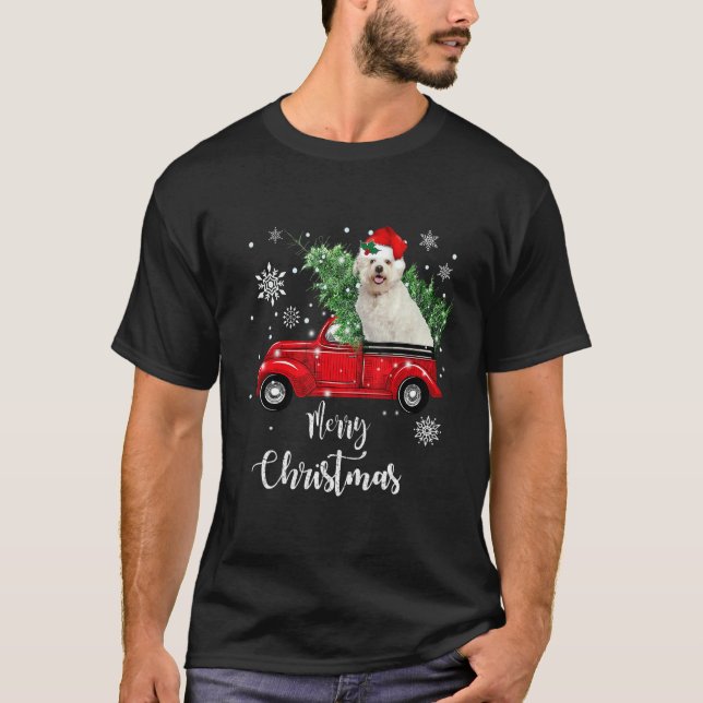 T-shirt Marche maltaise Camion rouge Pajama de Noël 1 (Devant)