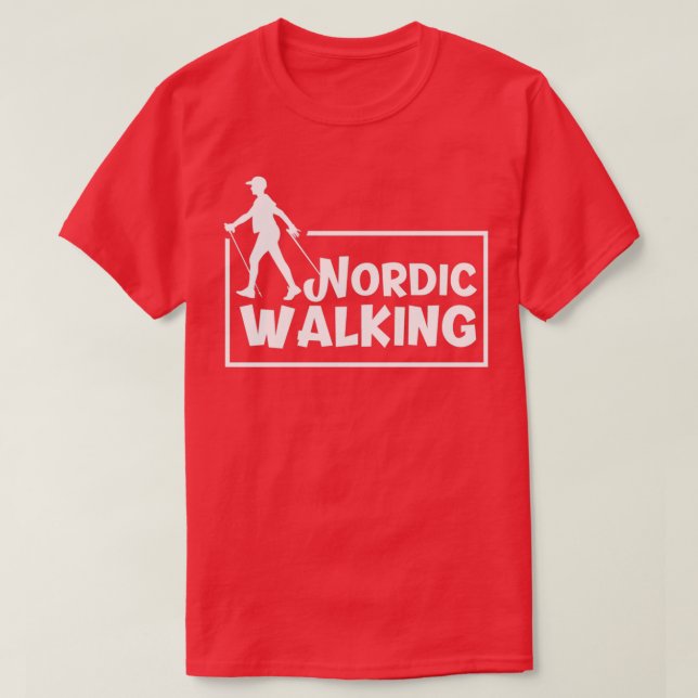 T-shirt Marche nordique (Design devant)