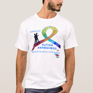 T-shirt Marche pour la conception de ruban d'arc-en-ciel