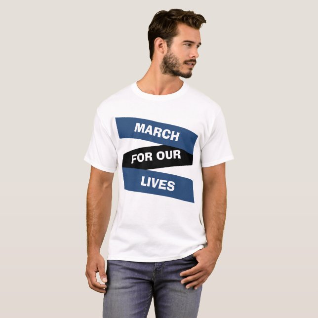T-shirt Marche pour notre chemise de réforme des armes à f (Devant entier)
