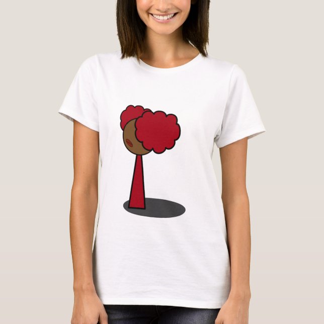 T-shirt Marche rouge de fille (Devant)