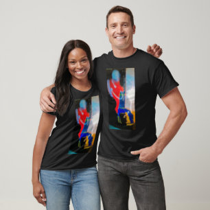 T-shirt Marche Spacewalk Peinture Abstraite Hankamer Artju