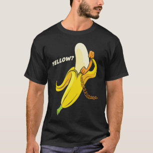 T-shirt Marché Végétalien Téléphone Jaune Banane Sain