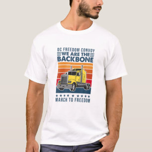 T-shirt Marche Vers Liberté DC Convoy 2022 Truckers Et Cam