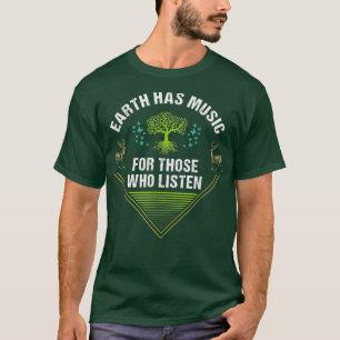 T-shirt Marcher avec Nature Earth Music Randonnée Thématiq