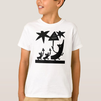 T-shirt Marcher Dans La Pluie