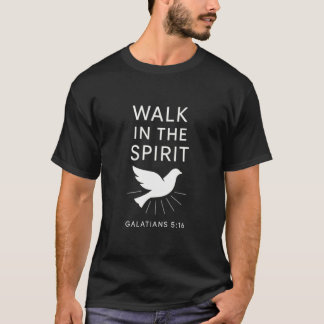 T-shirt Marcher dans l'Esprit Galates 516 Dove Chrétien