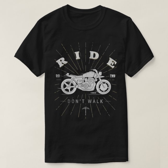 T-shirt Marcher Dead Daryl Ride Ne marche pas (Design devant)