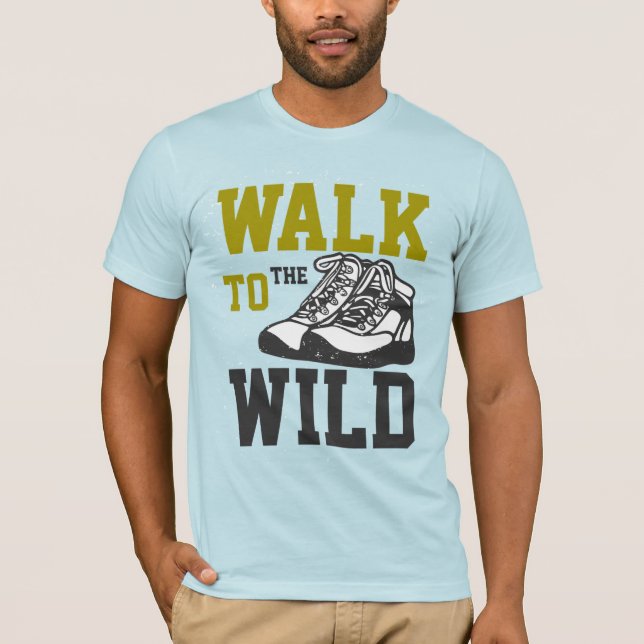 T-shirt Marcher jusqu'à la nature (Devant)
